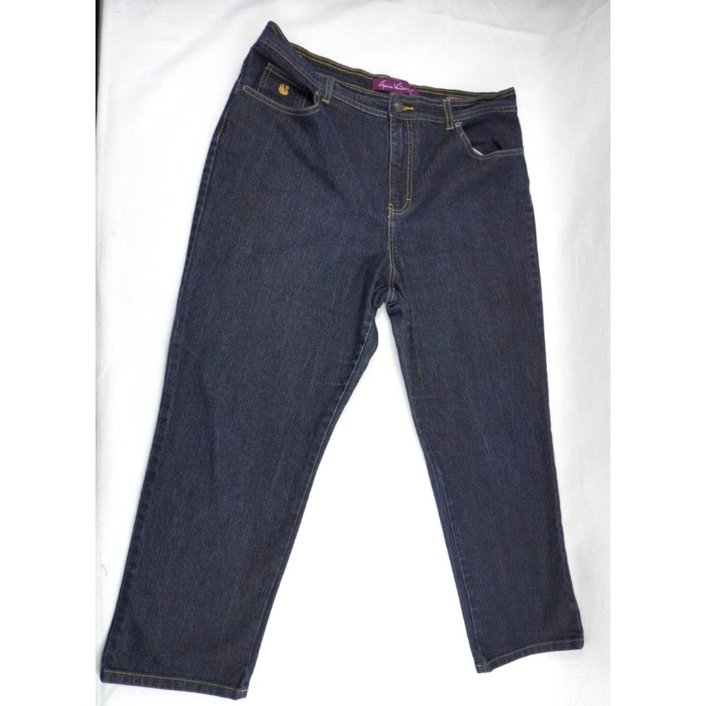 Gloria Vanderbilt Women’s Amanda Dark Wash Size 16 Petite Denim Jeans